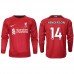 Cheap Liverpool Jordan Henderson #14 Home Football Shirt 2022-23 Long Sleeve